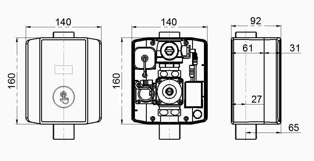 Hotel WC Flush Valve Manual Time Delay Style with Touch Sanitary Ware Wall Mounted Plastic Brass Sense Type for Flushing