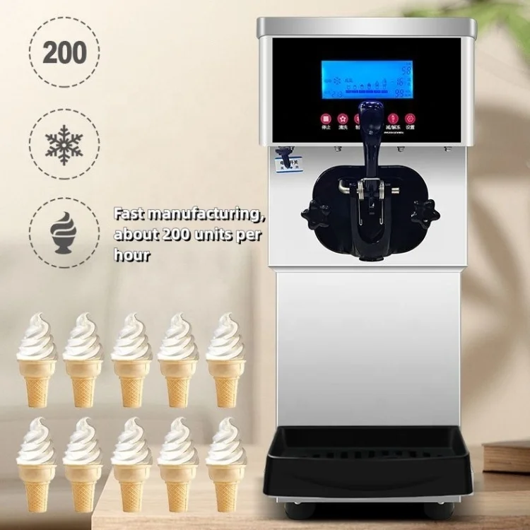 Africa Advanced Quotation Gas Type Pakistan Mini House Volts Fish Automatic Soft Serve Ice Cream Making Machine by Robot