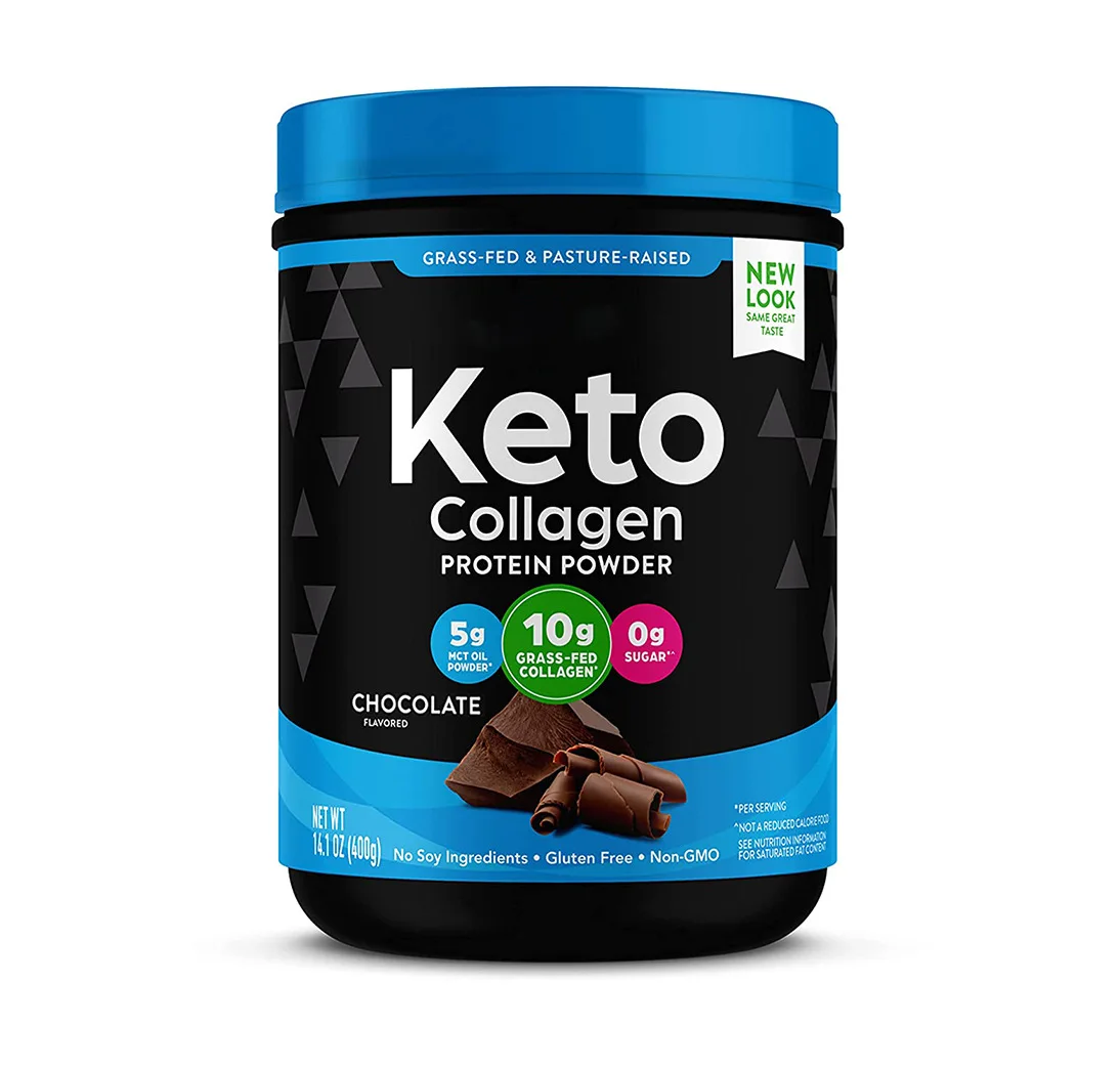 OEM Suger Free Keto Collagen Powder with MTC Oil Grass Fed Hydrolyzed Collagen Peptides Type I and III