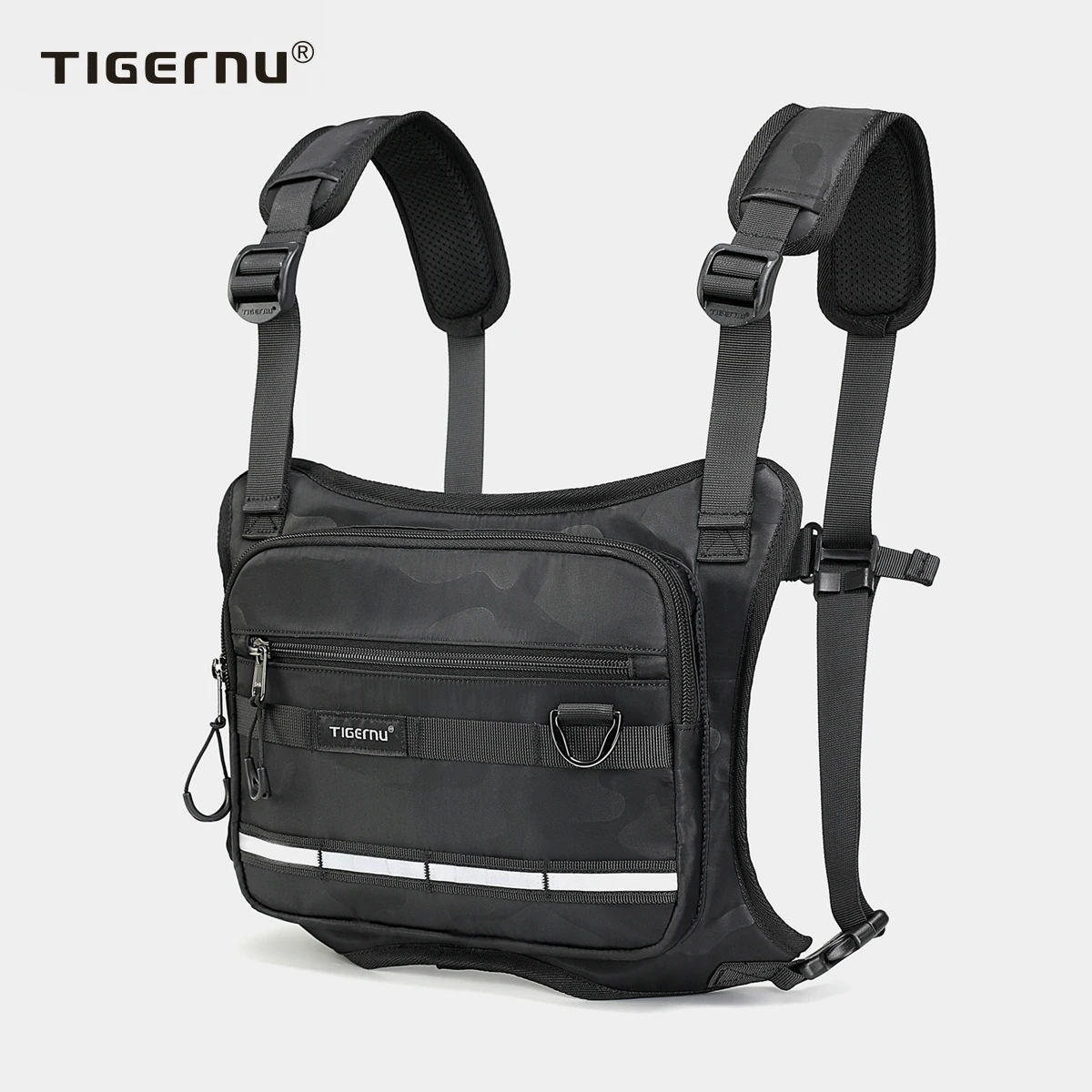 Tigernu T-S8356 производство Водонепроницаемая многофункциональная сумка-мессенджер Светоотражающая нагрудная тактическая сумка