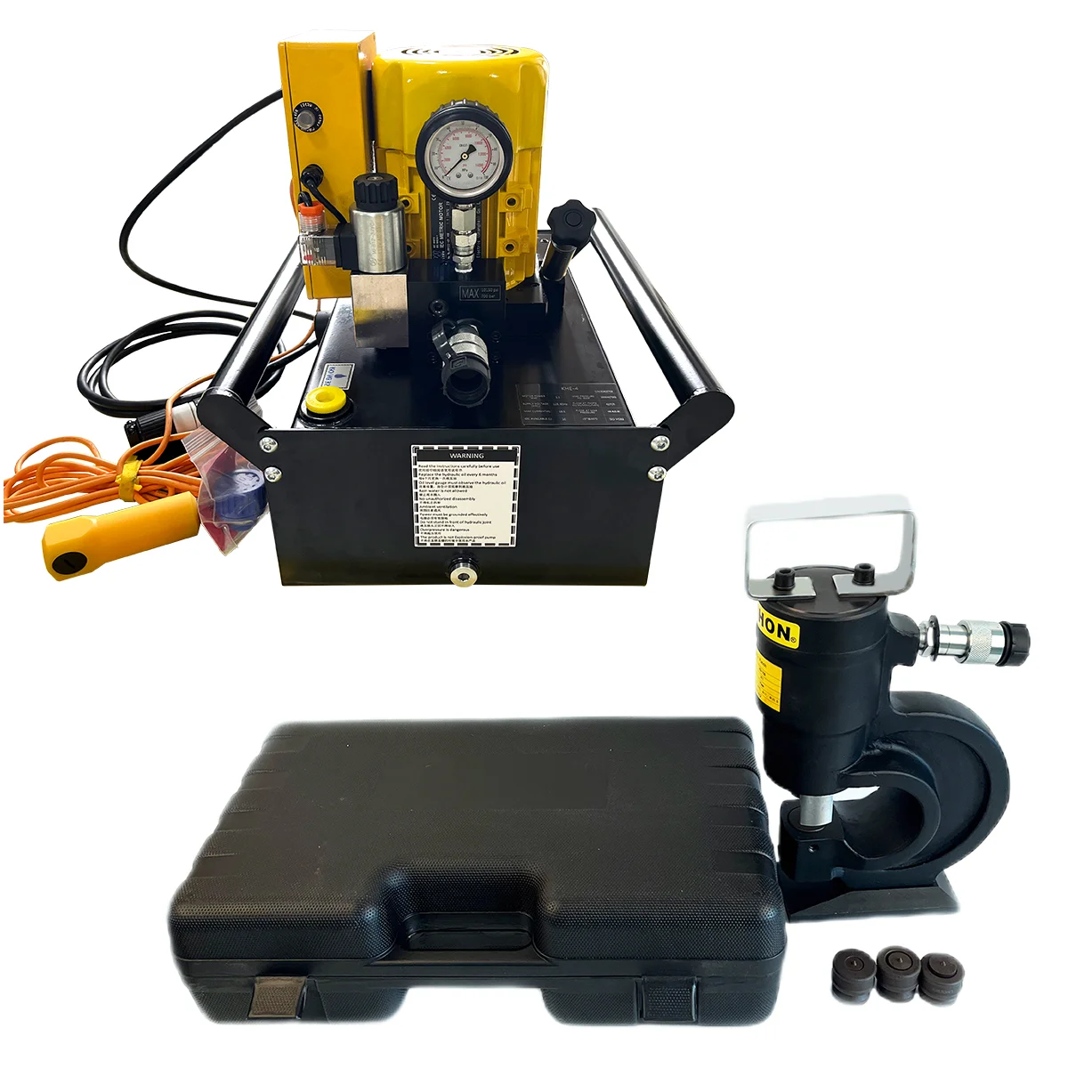 SP35SP, 31 Ton, Hydraulic Punch and Standard Die Set with Electric Pump Hydraulic Crimping Tools Hose Crimping Machine