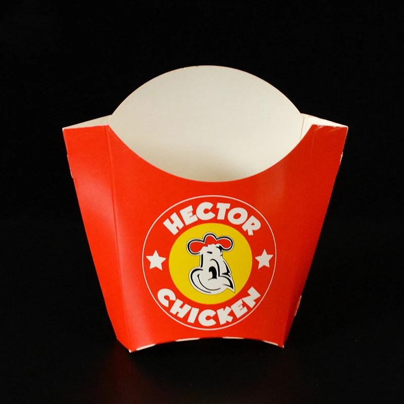 High Quality Custom Made Cardboard Disposable Round Chicken Nugget Box