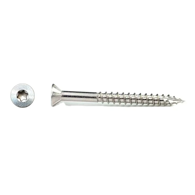 Винты Torx TX20 TX25 TX30 из нержавеющей стали 304 с плоской головкой 10 Калибр 12 17 настил