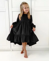 Newest Top Quality Velvet Pretty Vintage Kids of 11 Years Girls Dresses For Special Occasions Princess Dress For Girl