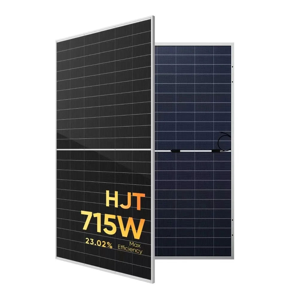 HJT New technology  N-type high efficiency 720W solar panel bifacial 18bb solar cell support OEM Factory price