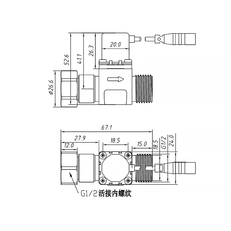 GL 3v 5v 9v 12v 24v dc G1/2 sanitary latching pulse battery solenoid valve  electronic water valves wras toilet flush valve
