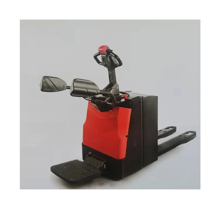 Forklift Electric Fork Lift Stacker Mini Forklift Tractor Portable Machine Walkie Stacker Standing AC Polyurethane 600mm 2500