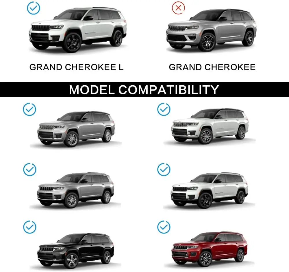 LE-STAR 4X4 FOR  Rooftop Cargo Accessories Roof Rack Rails Cross Bar fit for Jeep Grand Cherokee L 2021 2022