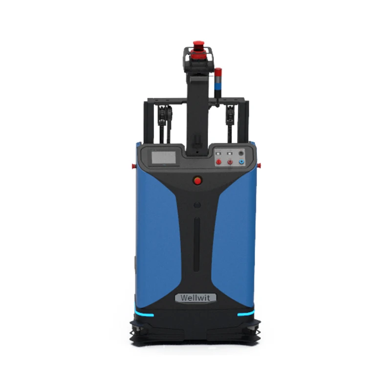 Factory Direct Supply Wellwit Load Limit 1400kg Forklift Part, Agv Robot Mini Forklift Price