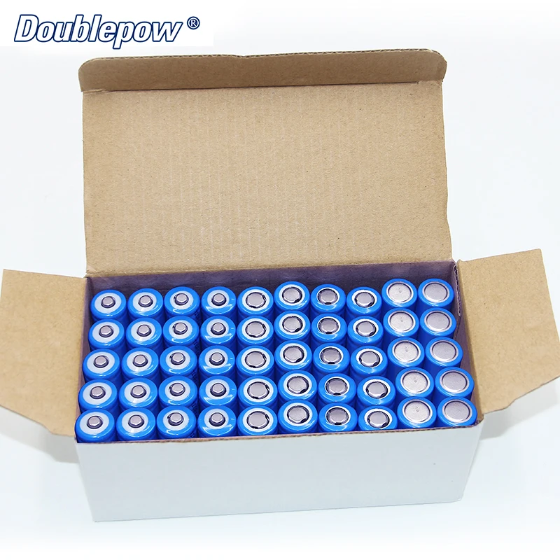 Doublepow 3.7V 1500mAh Flat Top Li-ion Battery ICR18650 Li-Ion Rechargeable 3.7V 18650 Battery Cell