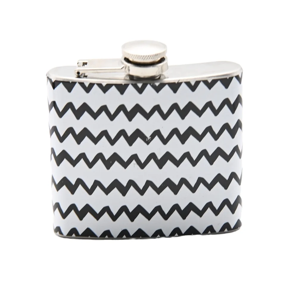 Wholesale custom logo 5oz Matte Black Hip Flask Stainless Steel Liquor Whiskey Alcohol Flask