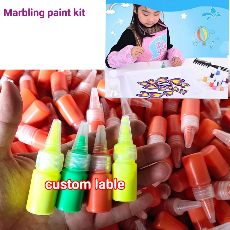  Mu marbling покраска воды мрамора картина комплект для