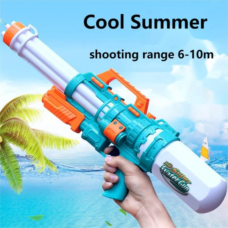 Summer Beach Toys Gatling Water Gun Water Fight Pull-out Classic Water Gun For Boy Girl Shooting Game