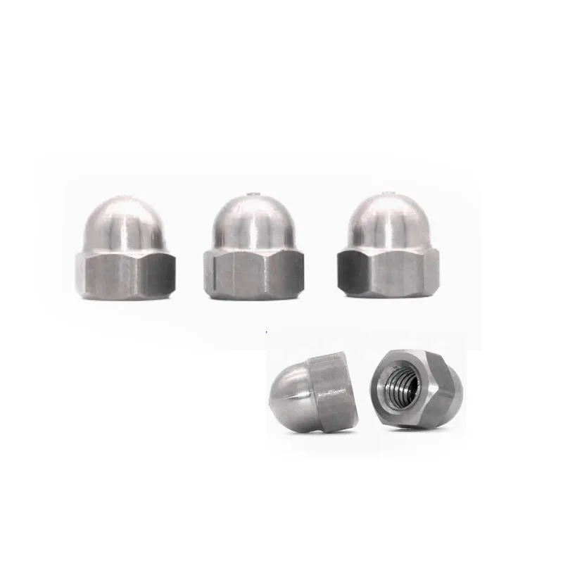 M3M4M5M6M8M10M12 Hex Acorn Domed Head Cap Nut GR2 Titanium cap nut