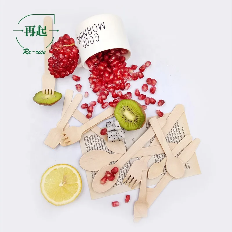 
Eco Disposable Birch Wood Wooden Spoons for Sugar, Honey, Chocolate 