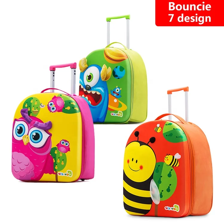 Eminent Bags Travel Luggage Suitcase 15inch Wheeled Eva Custom Made High Quality Cartoon Kids Children Spinner OEM Carry-on