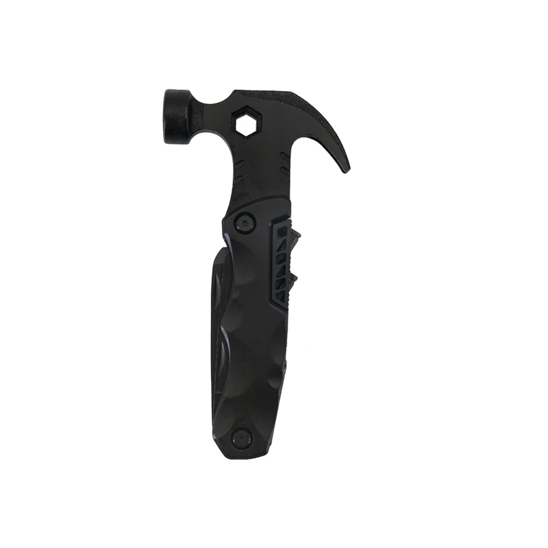 Multi use survival claw hammer multitool with knife corkscrew file saw screwdriver bottle opener
