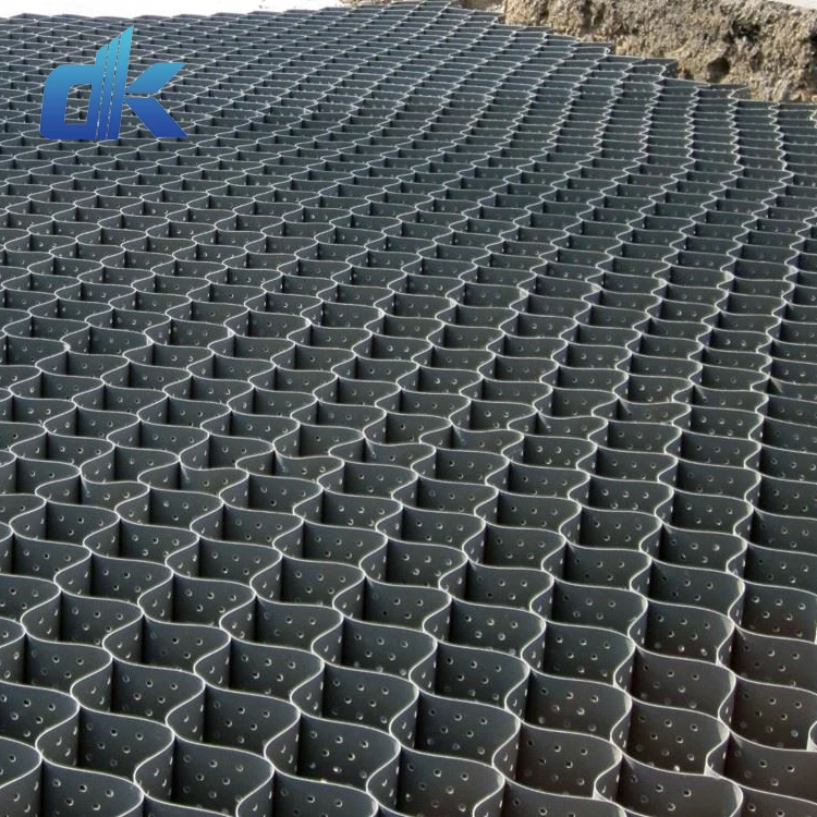 Dingkun низкая цена hdpe пластиковая сетка гравия подъездная геоячейка