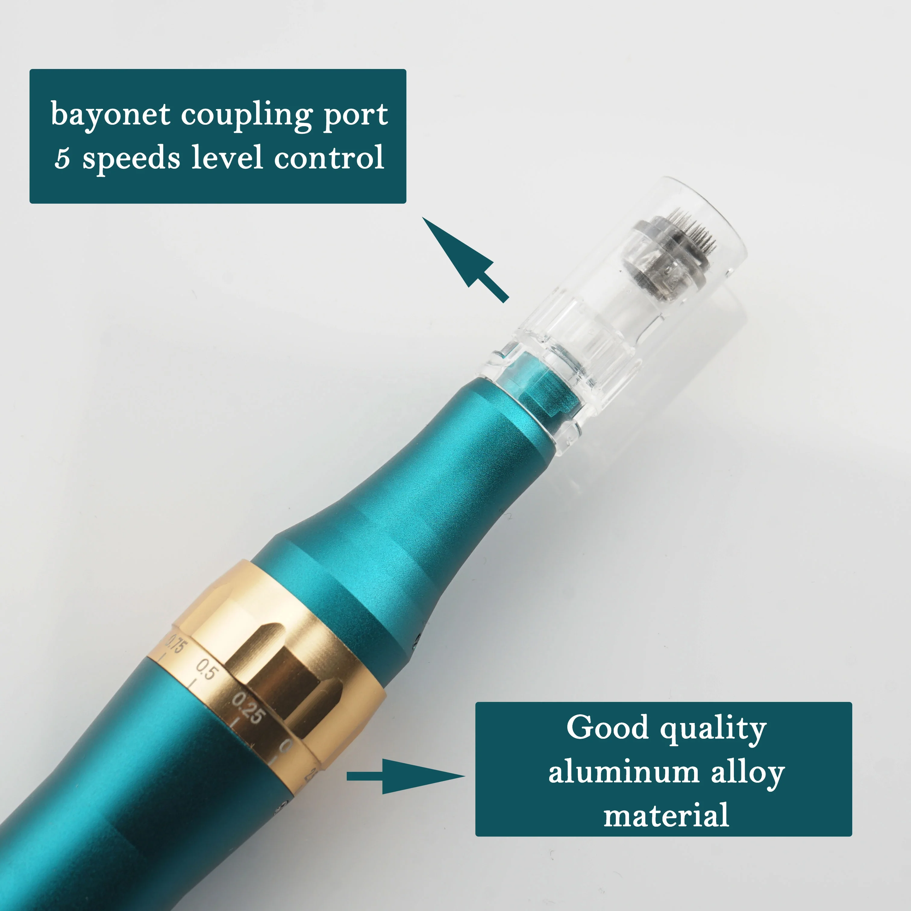 beauty device 2022 Professional Derma Rolling System 0.25- 2.5mm Adjustable Electric Derma Pen For Wrinkle Removal