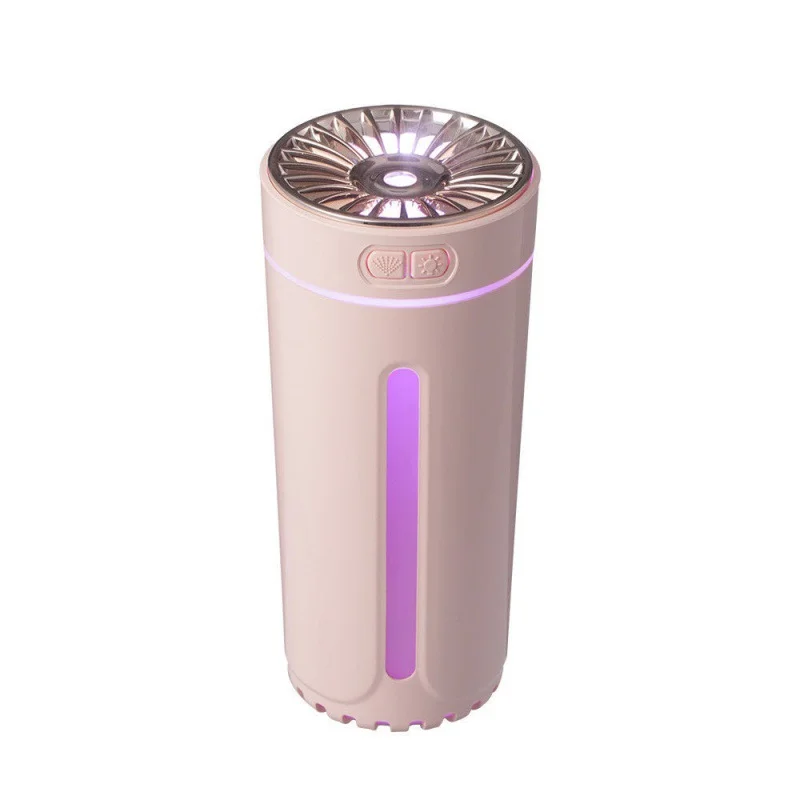 New small fog volume mute rechargeable  portable USB car household colorful night light air humidifier purifier