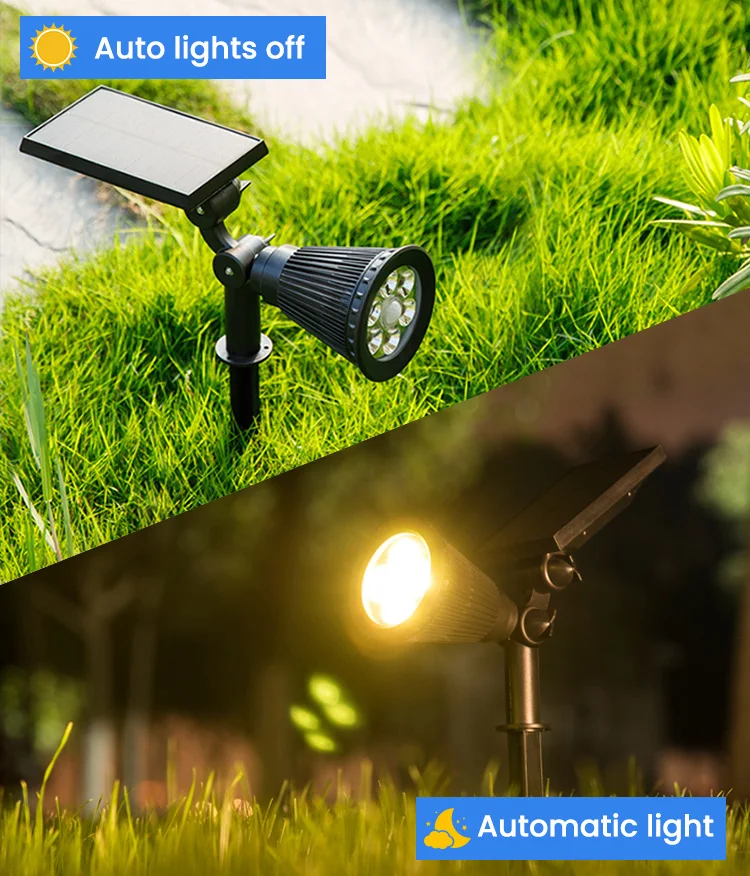 waterproof luminaria solar ip65 led solares street pathway garden light PIR motion sensor multi mode external wall lights