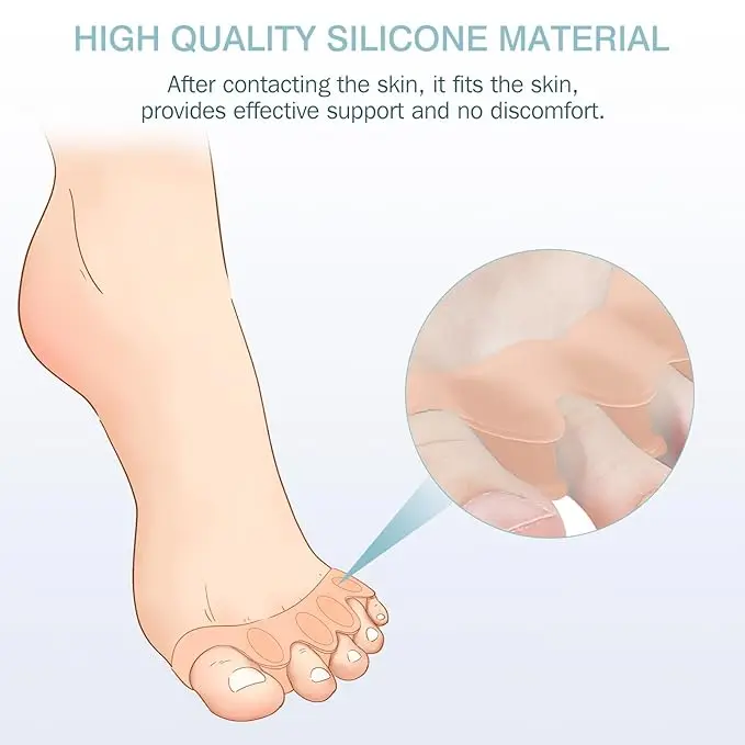 Gel Toe Separator Valgus Corrector Orthotics Pedicure Feet Straightener gel toe separator