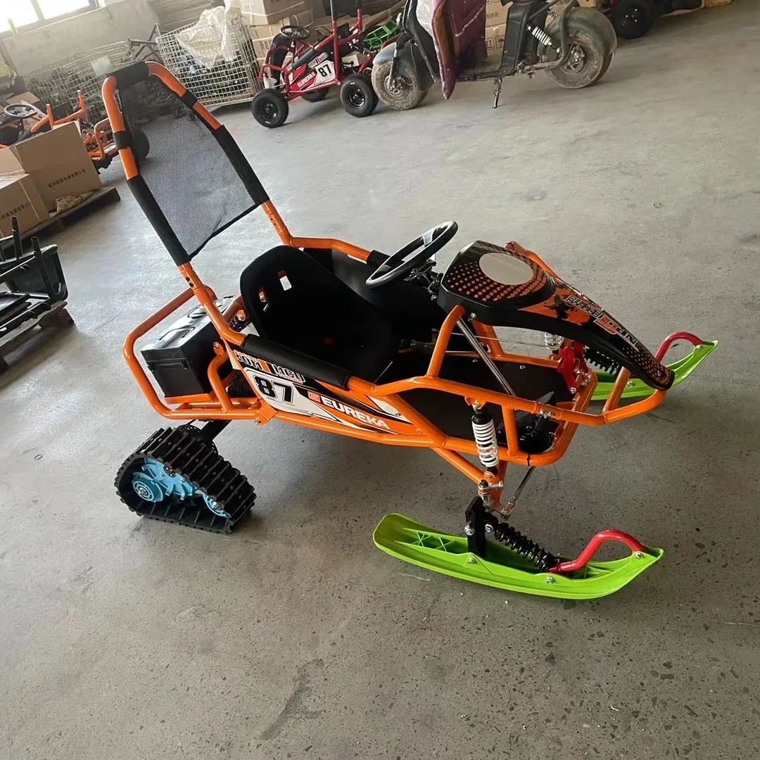 High Quality Amusement Park Ride Ice Snow Electric Snowmobile Bike