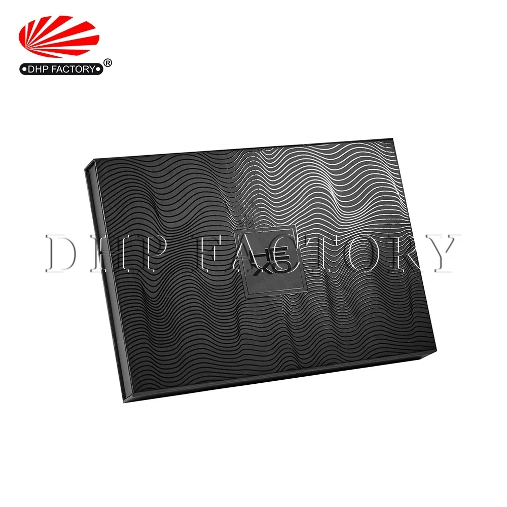 OEM Printing Rigid Cardboard Packaging Gift Box Spot UV Book Shape Flip Closure Wig Boxes Custom Magnetic Flap Box