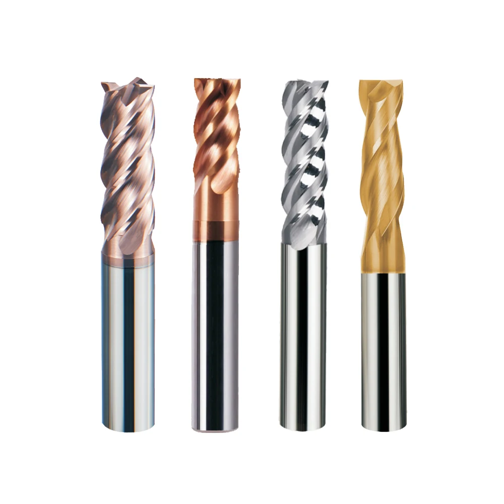 Wxsoon SN58 Extended Long Type 2 Flutes Spiral Solid Carbide Square End Milling Cutter For CNC Milling Machines
