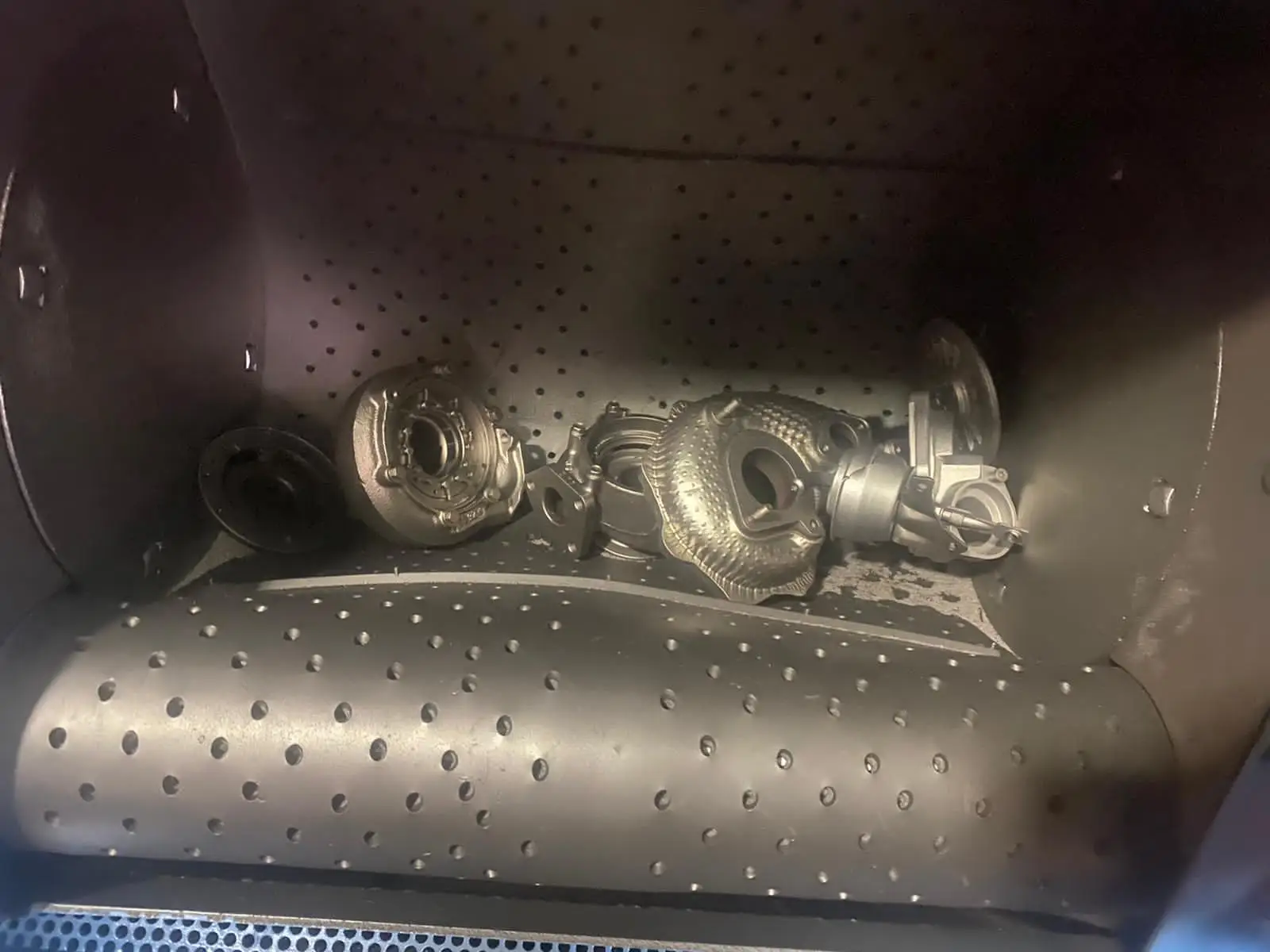 50L Rubber Belt Drum Shot Blasting Machine/Shot Peening Machine