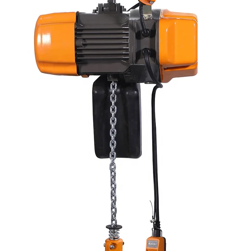 2 ton single chain crane electric hoist hook EQ suspension electric wire rope hoist