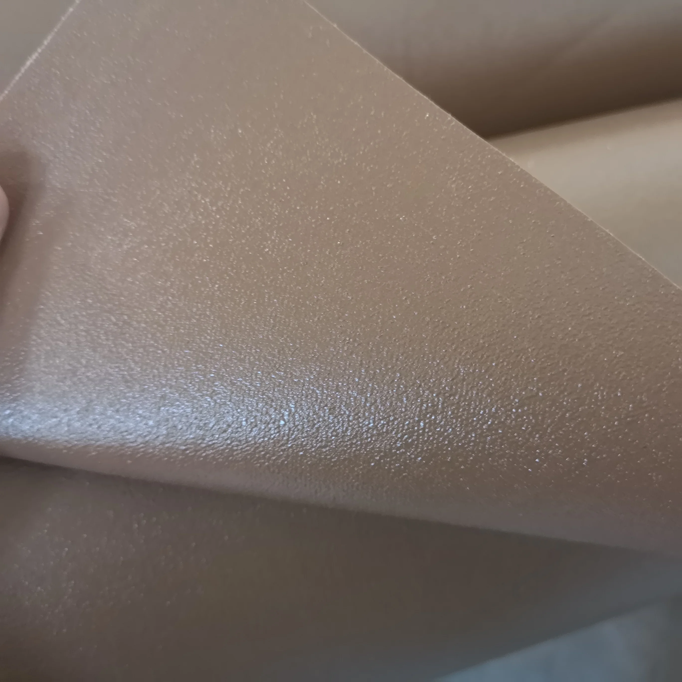 PVC coated canvas Brown waterproof pitted surface pvc coated tarpaulin