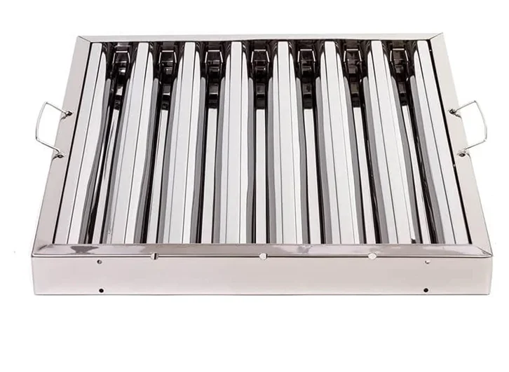 Metal 304 Stainless Steel Restaurant Baffle Grease Filters Range Hood Air Filter  grease filter kitchen hood