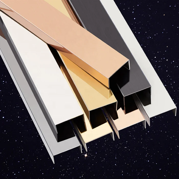 YDX Stainless Steel Decoration Profiles Brass Inlay Porcelain Tile Floor Tile Trim Tiles From China