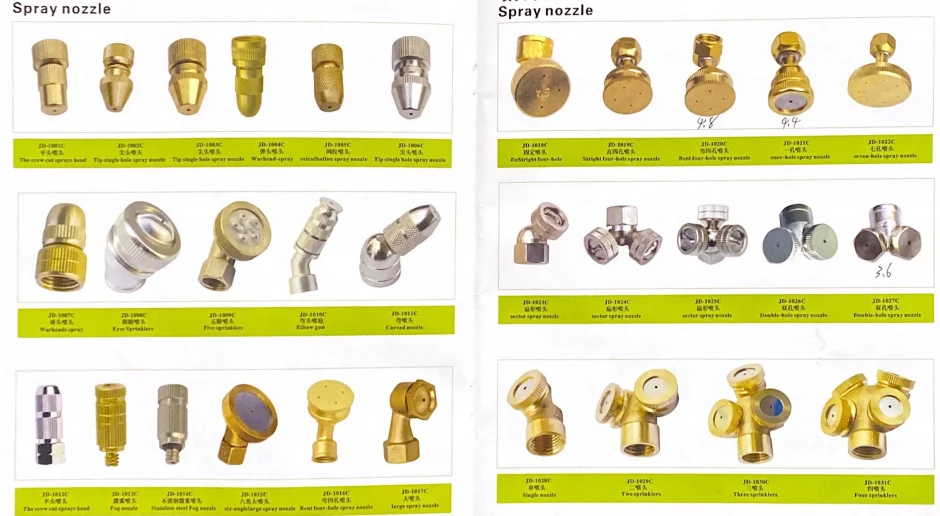 Misting Nozzle, 3 Head G1/4 Female Thread Spray Nozzle for Agricultural Electric Sprayer