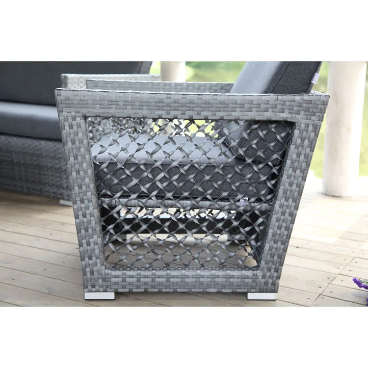 High Cost-Effective Factory Supply Outdoor Rattan Garden Aluminium Sofa Set Furniture