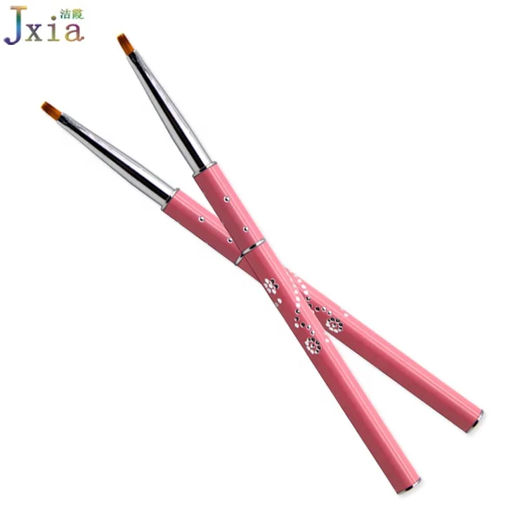 Jiexia Detachable 1# Small Size Flat Gel Brush One Stroke Floral Painting Nail Art Brushes
