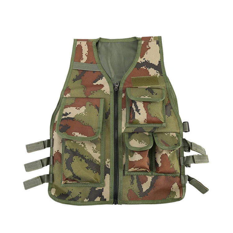 4 Colors Nylon Solid & Wear Resistant CS Game Armor Child Vest with Side Hook & Loop Straps