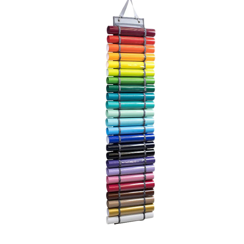 Storage Holders As A gift Vinyl Roll Holder Wall Mount Over The Door Hanging 24/48/12 Wall-Mount Organizer