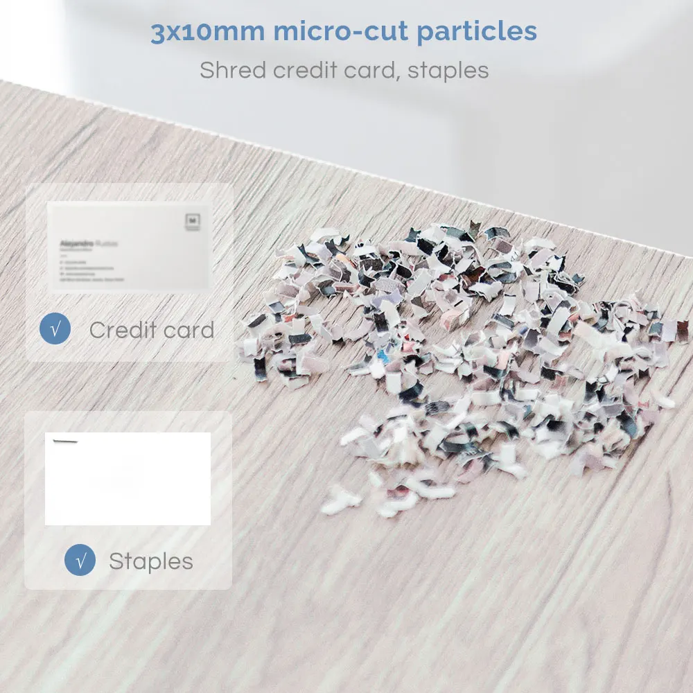 Auto Feed Paper Shredder 150 Sheet Micro Cut Document & Credit Card Quiet Commercial Heavy Duty Shredder with 25L Pull-out Bin