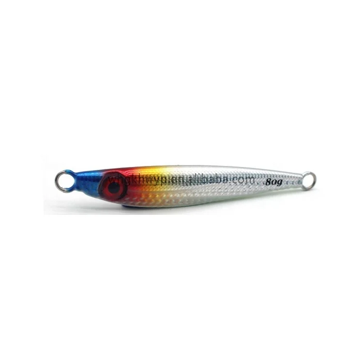 Custom 3D UV Printing 30g/40g/60g Spanish Mackerel Fishing Metal Jig Lure Artificial Bait Slow Jigging Tuna Bass Lure