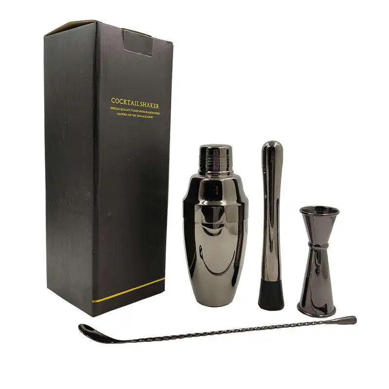 wholesale price barware set accessories jigger cocktail shaker for mixologist stainless steel cocktail shaker mixer barmen set
