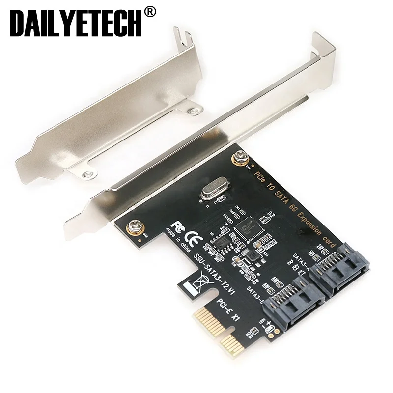  Плата расширения SATA PCI express на 3 0 2 порта контроллер