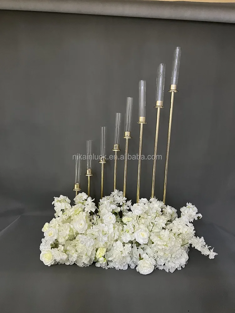 Candelabra Led Light Bulbs Candle Holders Decorative Centerpieces for Wedding Table Candelabra