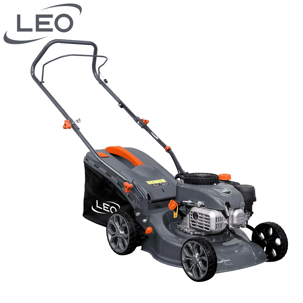 LEO LM40-L(NP130) gasoline grass mower portable 132cc four-stroke  petrol red lawn mower