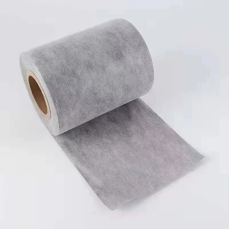 PET Polyester Bamboo and  Wood Pulp 100% Cotton PLA Viscose Rayon 40gsm Spunlace Nonwoven Fabric Roll For Wet Wipes