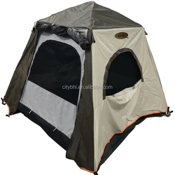 BHLQ factory wholesale price 4 6 8 10 12 16  person high quality instant tent pop up sleeping bag mat  sanitary barrack tent