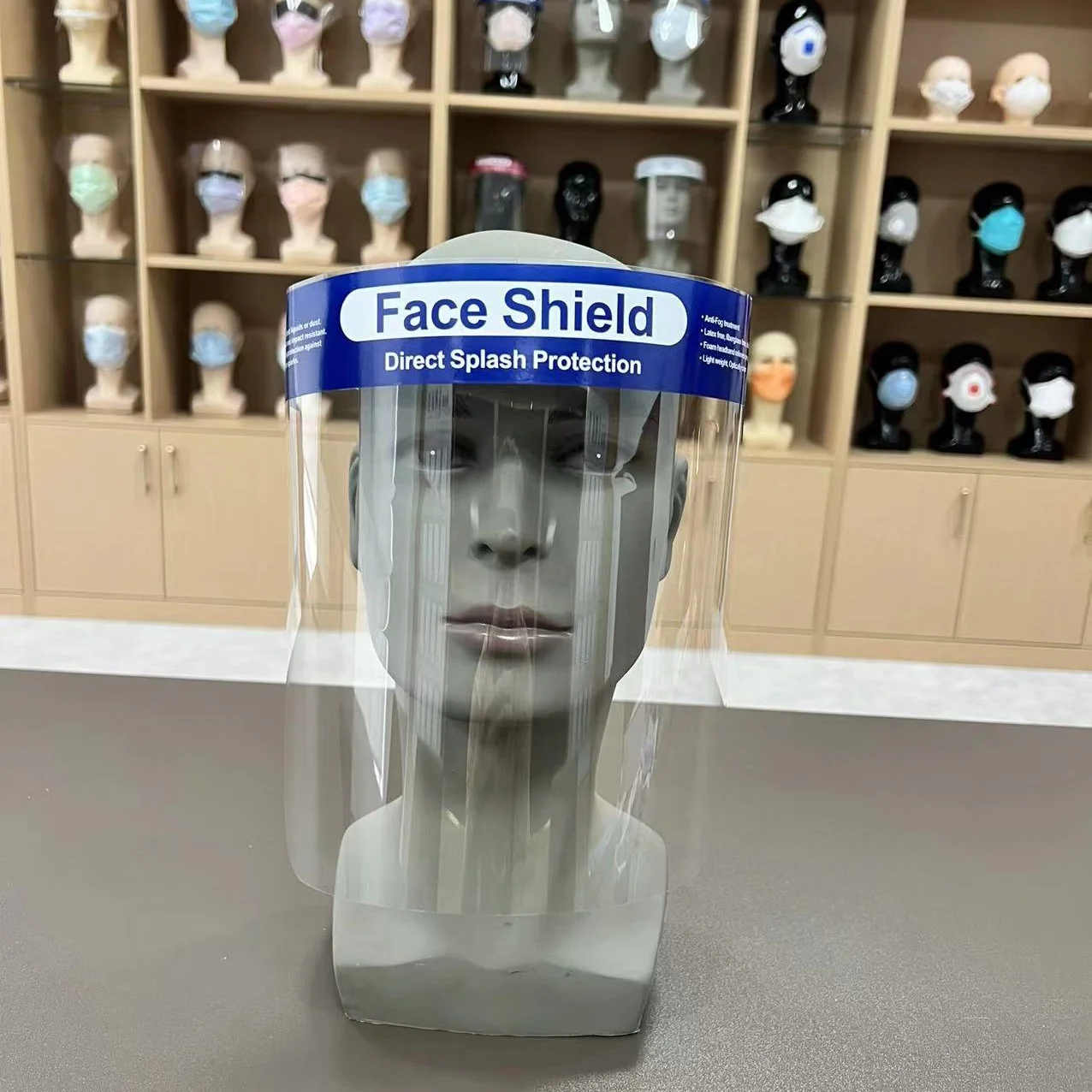 2024 New Arrival Full Protective Reusable Clear Safety Dental Adjustable antifog protective hood full Face Shield For Doctor