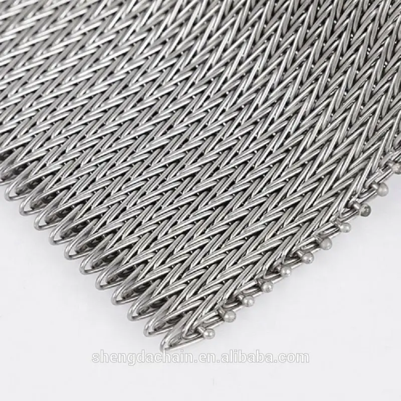 
Dezhou Belt producer Customized Balanced Weave Wire chain plate conveyor belt low price 
