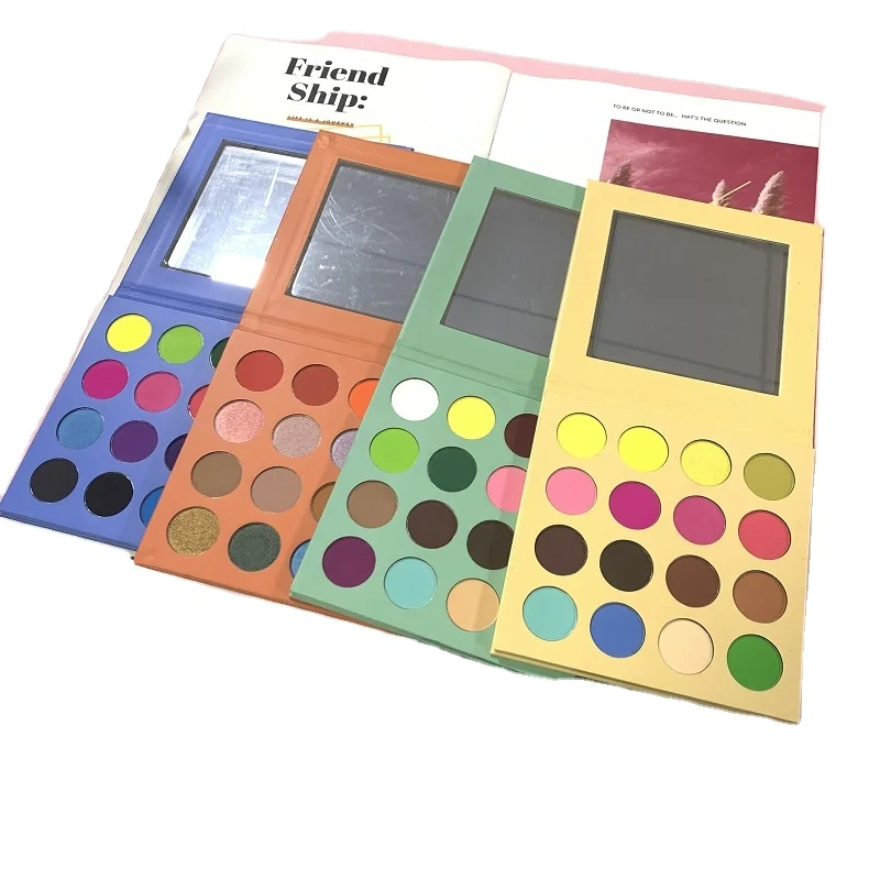 Muting Private Label Cosmetics 16 Colors Eyeshadow Palette Custom Your Brand Wholesale Make Up Pallets High Pigment Eye Shadow